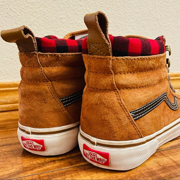 VANS SK8-HI MTE ALL WEATHER Glazed Ginger/Flannel Suede Shoes - Picture 7 of 9
